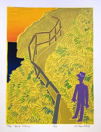 The Path Ahead
linocut/screenprint
11.5" x 8.5" unframed
$350 unframed The Path Ahead
linocut/screenprint
11.5" x 8.5" unframed
$350 unframed